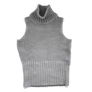 Gap Cotton Gray Sleeveless Sweater